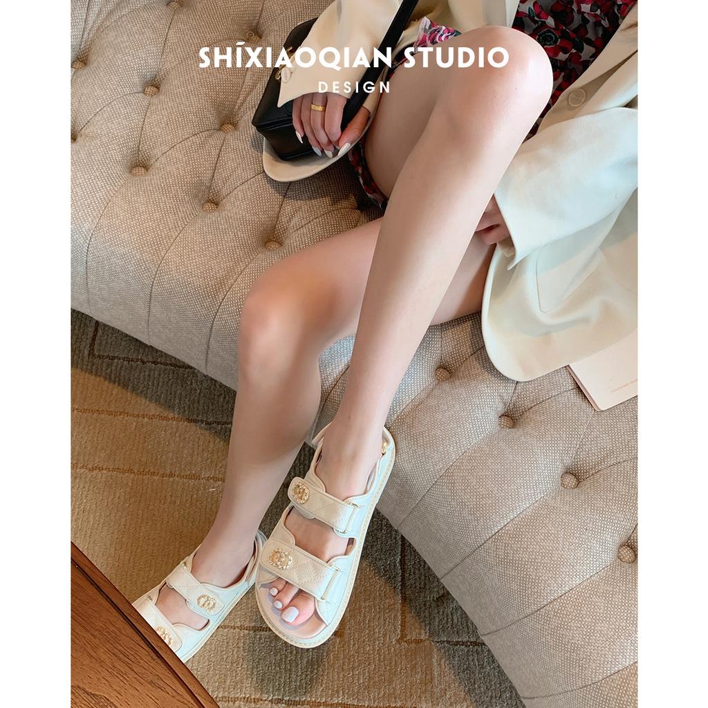 Sandals Women's New Fashion Velcro Summer New Versatile Flat Women's Shoes