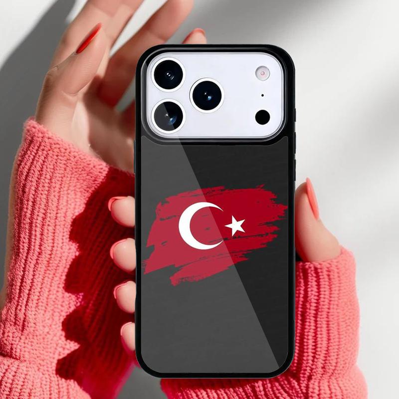 Чехол для телефона в стиле турецкого флага Турции для iPhone 17 Air 16e 15 14 13 Pro Max Задняя крышка для 12 11 Pro Coque