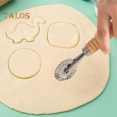 Роликовая форма для резки макаронных изделий, формирующая в один клик лезвие из нержавеющей стали, эргономичная ручка, легко чистящийся многофункциональный инструмент для выпечки