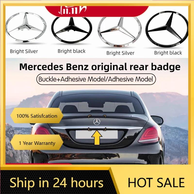 DIQ4   New For Mercedes Benz Replacement ABS Car Rear Trunk Decal Trunk Emblem Stickers Accessories For Mercedes Benz C-Class W205 15-2