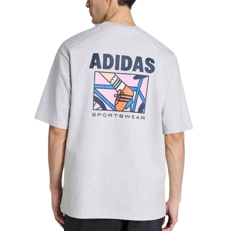 adidas Повседневная футболка с круглым вырезом и коротким рукавом для мужчин KE4340