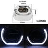2pcs 2.5 Inch 3 Inch Angel Eyes Led Easy Install Koito Q5 Bixenon Hid Projector Lens Shroud Mask Cover Headlight Car Styling