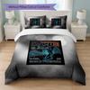 Led Zeppelin Print 3Pcs Bedding Set Duvet Cover With Two Pillowcases Soft Bed Linen For Household Bedroom