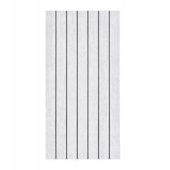 Panel Dekoracyjny Samoprzylepny Pcv Gładki Jasne Szare Lamele 280X60 Cm