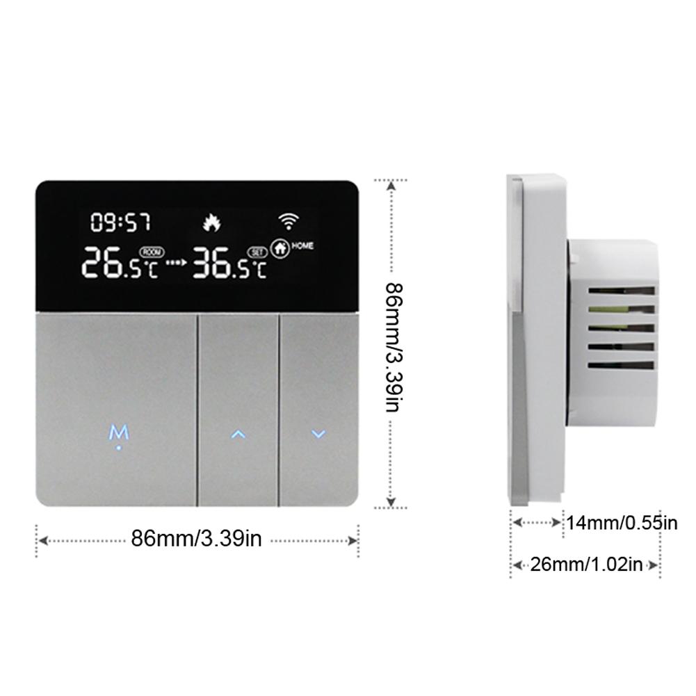 i8HGC Tuya WiFi Intelligent Temperature Controller Thermostat Backlight Brightness Automatic