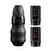 EXO Professional Wireless Tattoo Machine Pen Coreless Motor Powerful Cartridge Machine Stroke 4.0mm 9V10000rpm with RCA Adaptor for Liner Shader