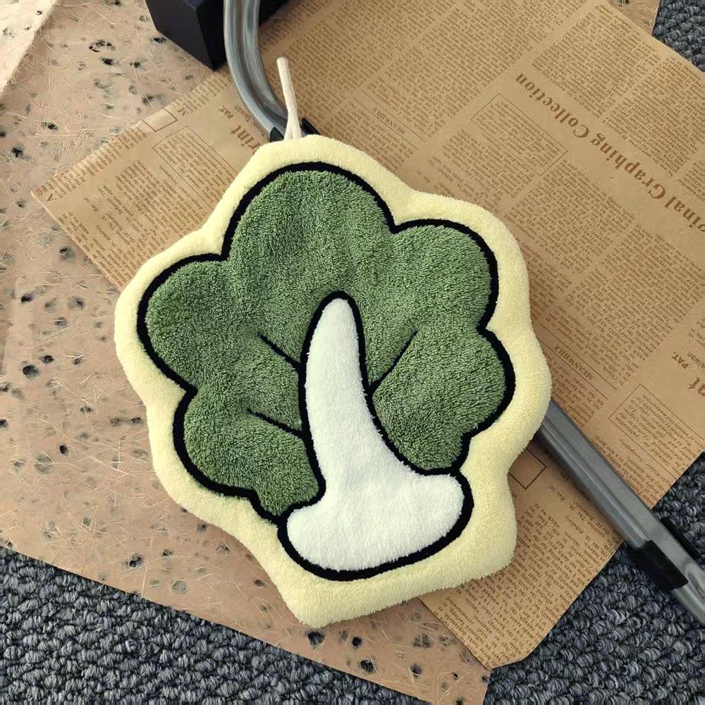 Carrot Hand Towels Vegetables Wall Hanging Rag Creativity Handkerchief  Kitchen Bathroom