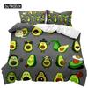 Комплект постельного белья с авокадо Комплект постельного белья с милыми фруктами Покрывало для одеяла Queen Tropical Botanical Cartoon Полиэстеровое одеяло