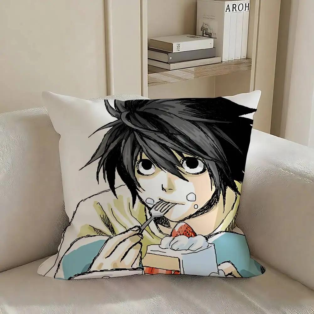 Крутая наволочка H-Death Note, чехол для подушки, мягкий милый чехол для диванной подушки, полиэстер на молнии