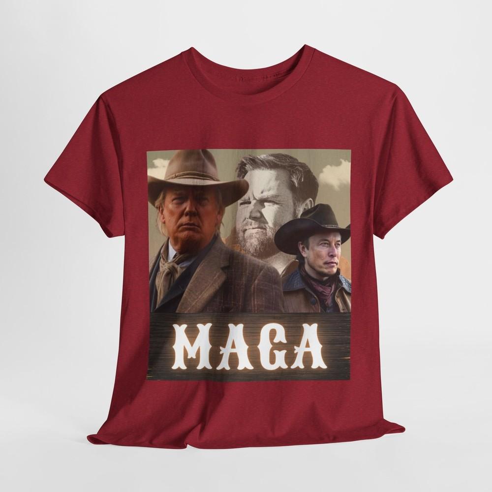 MAGA - Сделаем Америку снова великой - Трамп - Илон Маск - JD Vance Футболка Унисекс Унисекс Футболка