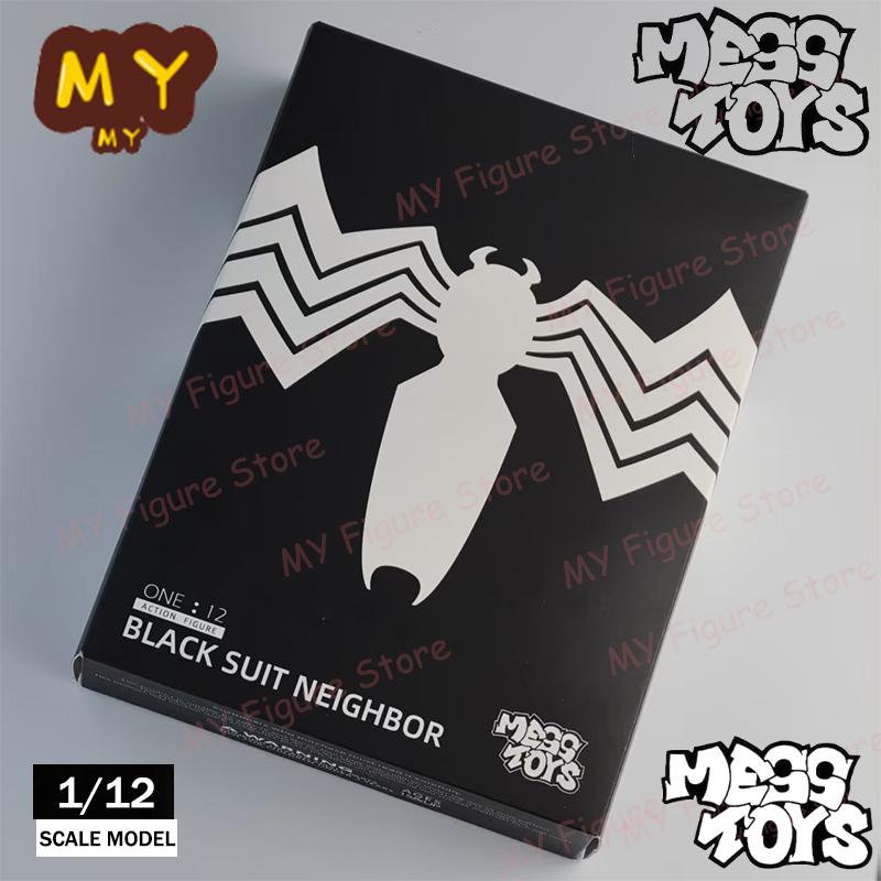 Mess Toys Фигурка Человека-паука Черный костюм Сосед Симбиот MessToys Алый Сосед Фигурка-экшен CT Toys Черно-красный Человек-паук Игрушка