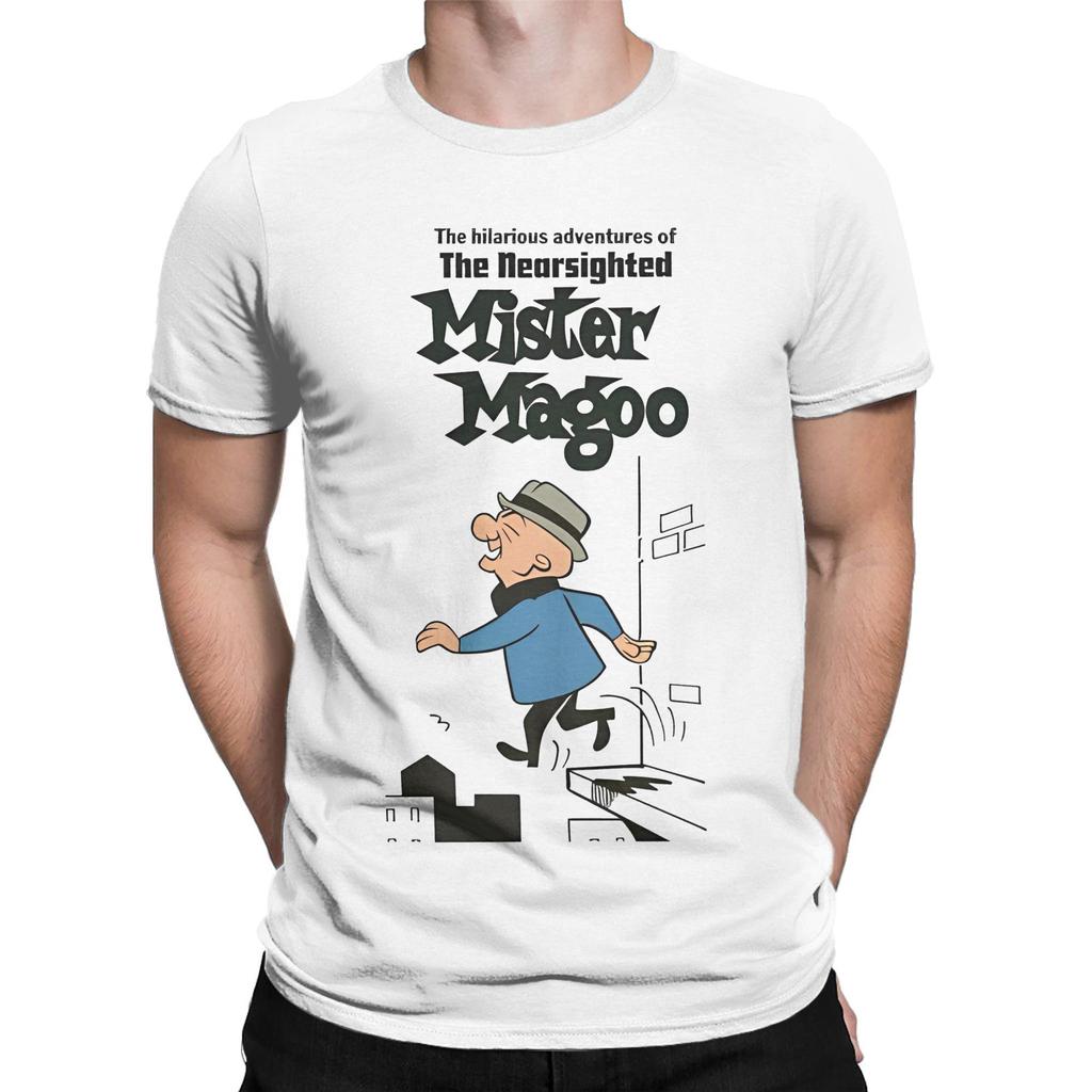 Мужчины Женщины Печать Г-н. Футболка Magoo Funny T Shirt Tee Хлопковые футболки Одежда