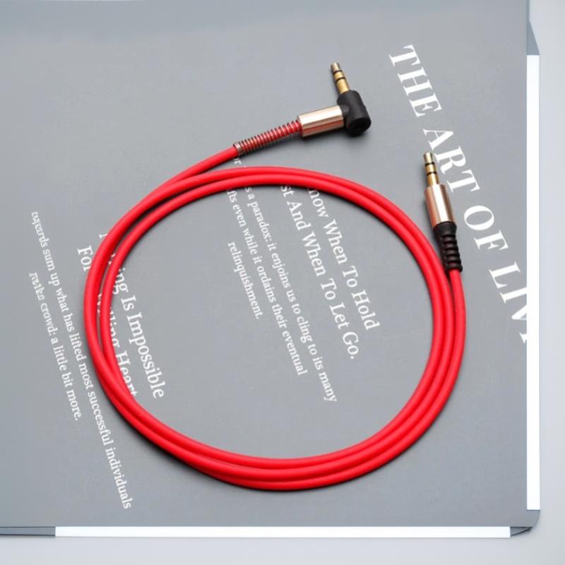 3.5mm AUX Audio Cable 1Pcs Universal Compatible HiFi Sound Quality Male to Male Gold Plated Cord for Car Speaker Headphone iOS Android