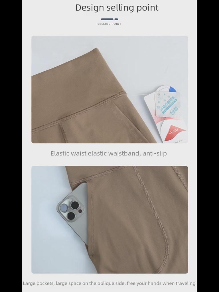 Women's High-Waist Loose Straight Sports Pants with Drawstring for Yoga and Fitness