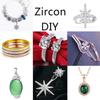 Aaaaa Grade White Zircon 0.9~8Mm Diameter Loose Zircon Stone Round Shape Cut Diy Accessories Cubic Zirconia 10-1000Pcs Choose