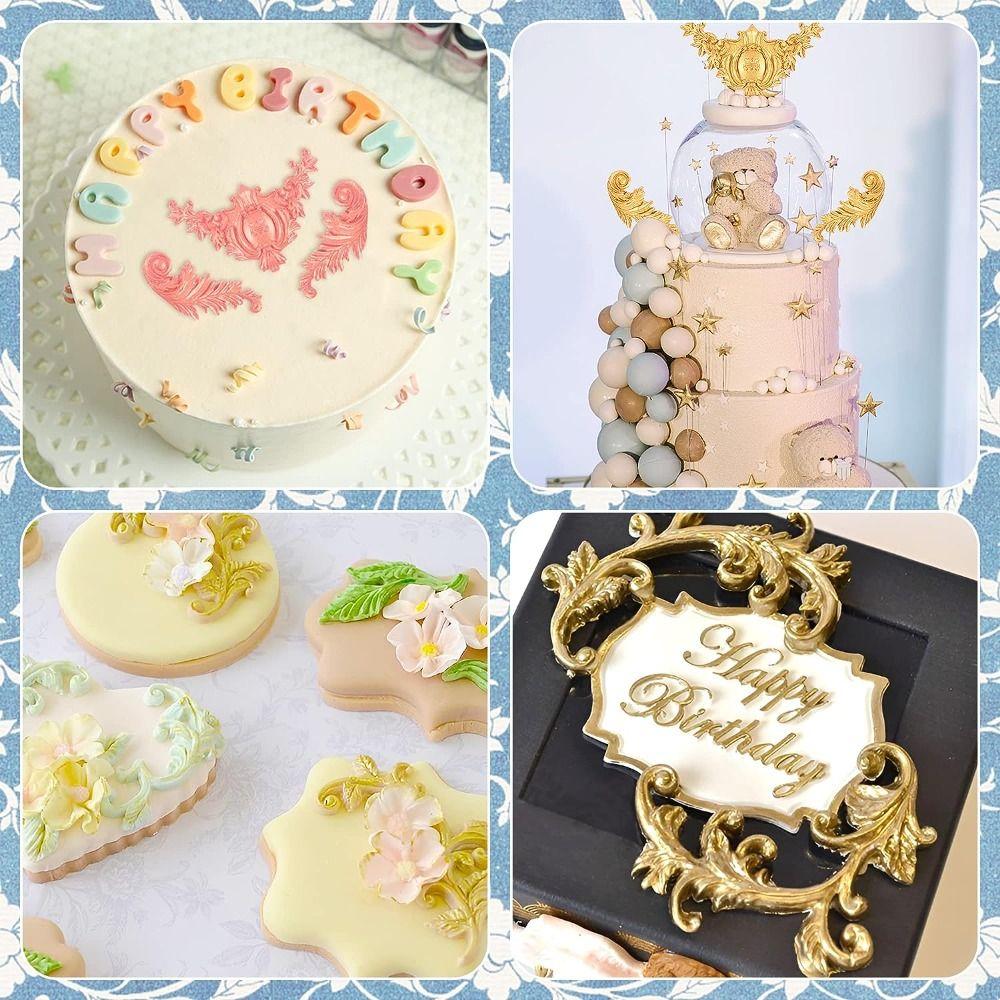 1/3 шт. силиконовая форма для тиснения, инструмент для выпечки, форма для украшения торта, форма для капель клея, глиняная форма для выпечки