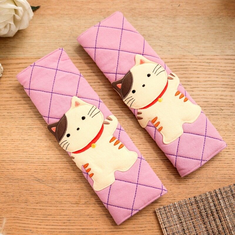 Taiwan Baby Cat 620226 Cute Cat Automobile Safety Belt Cover Car Interior Decoration Shoulder Sleeve Supplies Cartoon
