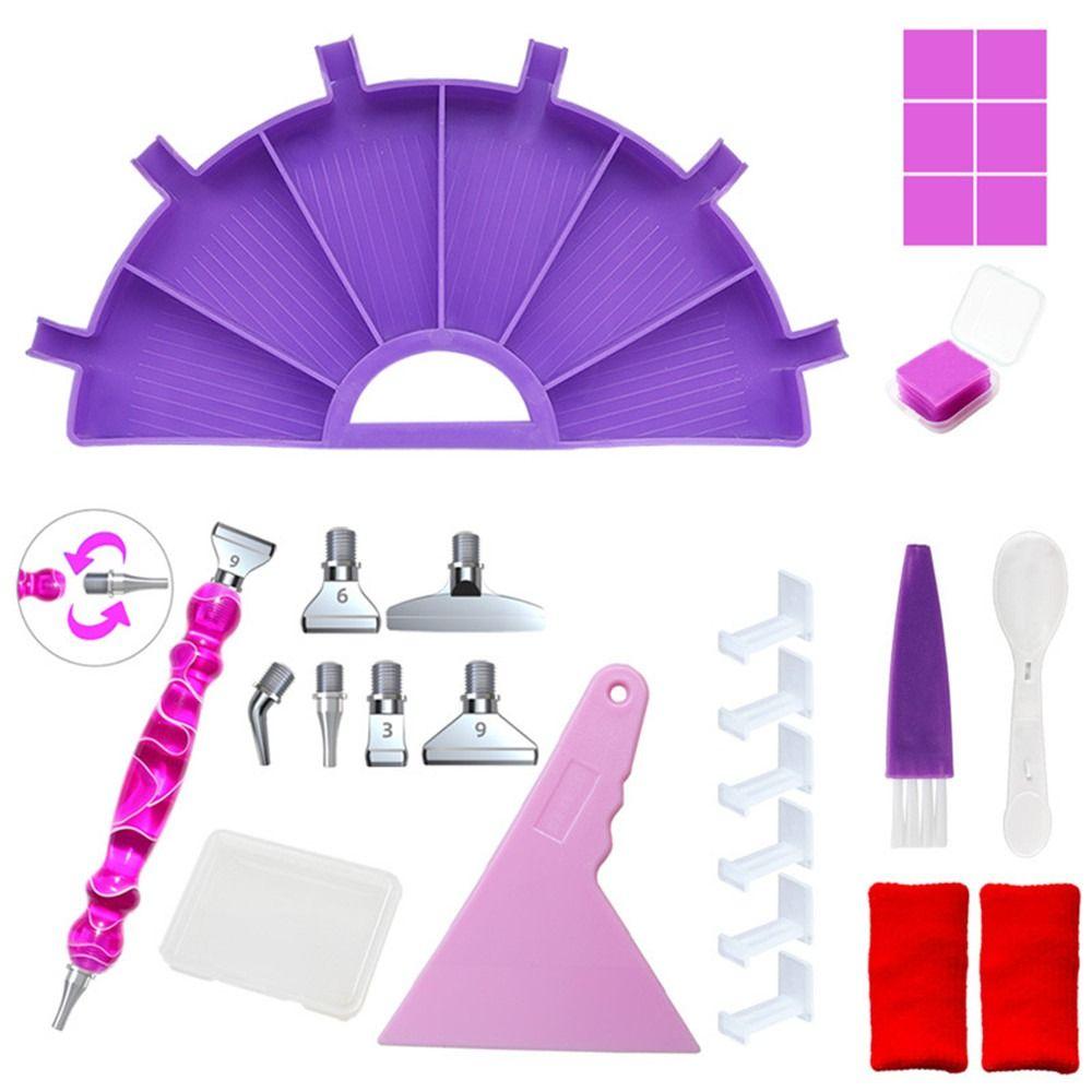 Glue Clay Beading Plates Diamond Painting Tray Kits Cross Stitch Tools Diamond Painting Pen