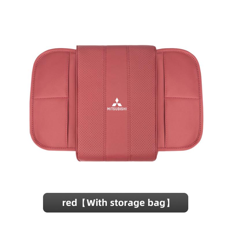 Car Leather Armrest Box Pad Memory Foam Armrest Mat For Mitsubishi Eclipse Lancer Outlander Pajero ASX Colt I200 Space Triton Ex