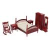 6 шт. деревянная миниатюрная мебель набор винтажная реалистичная изысканная мебель для спальни своими руками для 1:12 кукол