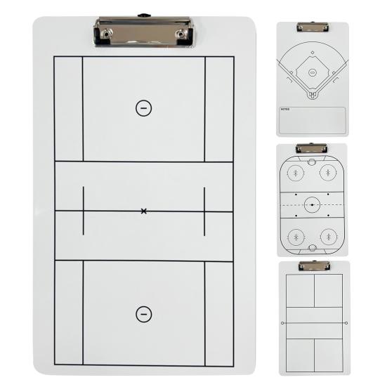 Доска для записей тренеров, доска для сухого стирания, двусторонняя белая доска для хоккея