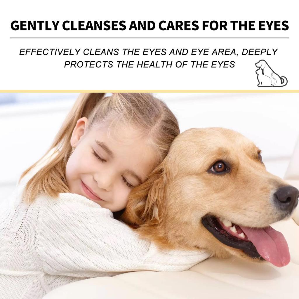 Капли для глаз Yegbong Pet Eye Drops облегчают дискомфорт глаз у собак и кошек. Очищают слезные пятна и грязь с глаз. Средства по уходу за домашними животными.