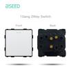 BSEED Матовые Пластиковые Рамки EU/Французская Настенная Розетка Тип-c USB Розетки Питания Механические Кнопочные Выключатели Только Функциональные Части
