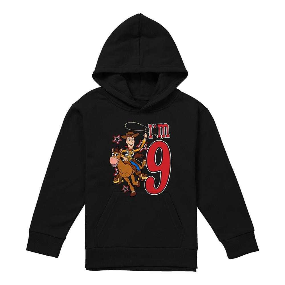 Toy Story Childrens/Kids I'm 9 Woody Birthday Pullover Hoodie