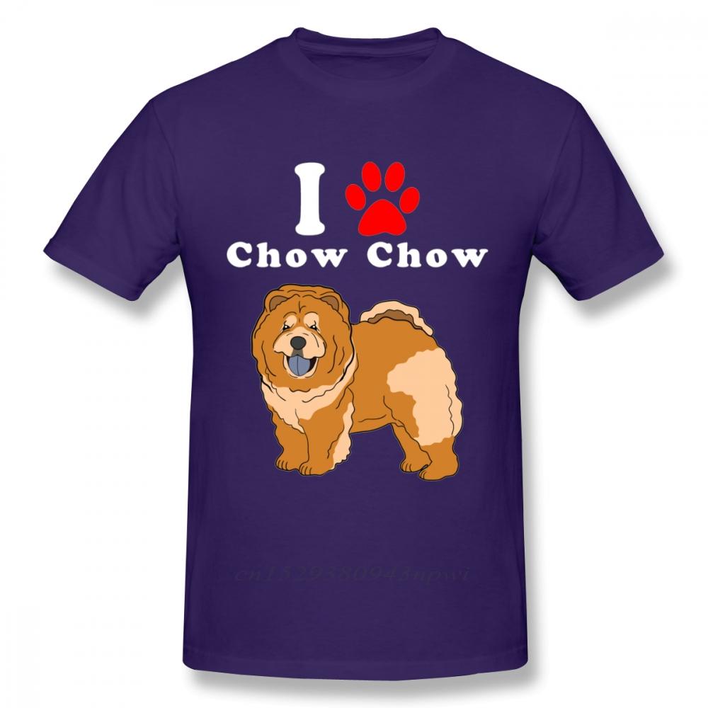 Round Neck I Love My Chow Chow In The Year Of The Dog Adopt Rescue Dog Lover Mom Or Dad Save Abandoned Pet Dot t shirt