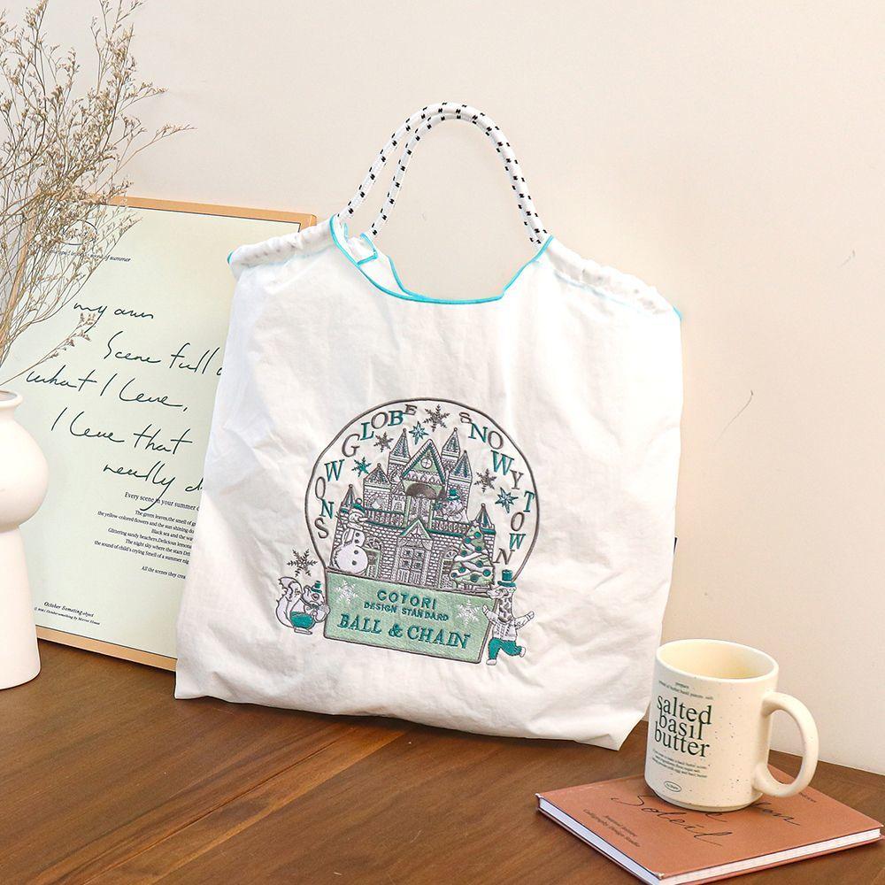 Экологичная вышитая сумка-тоут в японском стиле для женщин на весну/лето - Большая вместимость, на плечо/ручная/кроссбоди