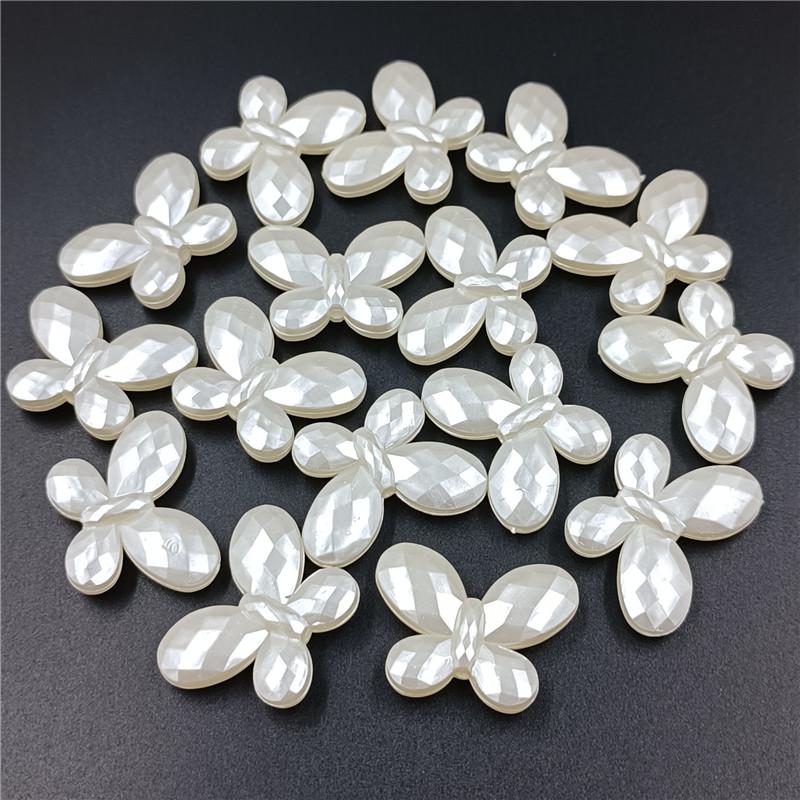 Butterfly Flower ABS Imitation Pearls Loose Beads DIY for Necklace Bracelet Jewelry Making