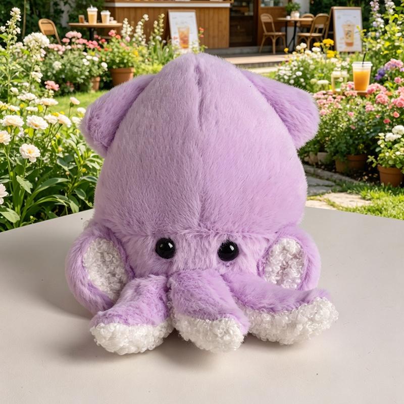 1Pc 10Cm Octopus Plush Pendant Stuffed Colorful Ocean Animal Cartoon Key Chain Decor Plushie For Bag Gift Child Accompanying