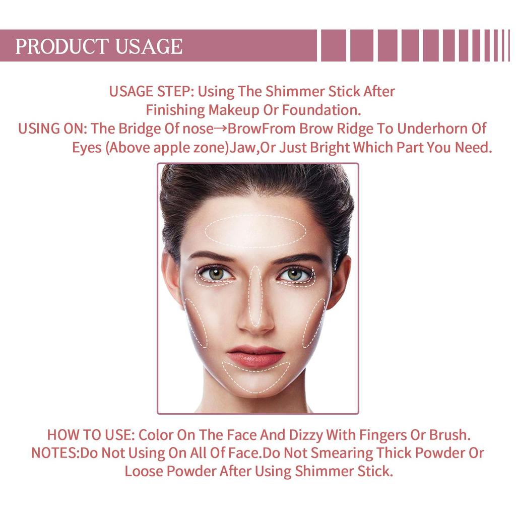 Блестящий хайлайтер, бронзатор, контурная палочка для лица, румяна, мерцающая пудра, кремовая косметика для макияжа