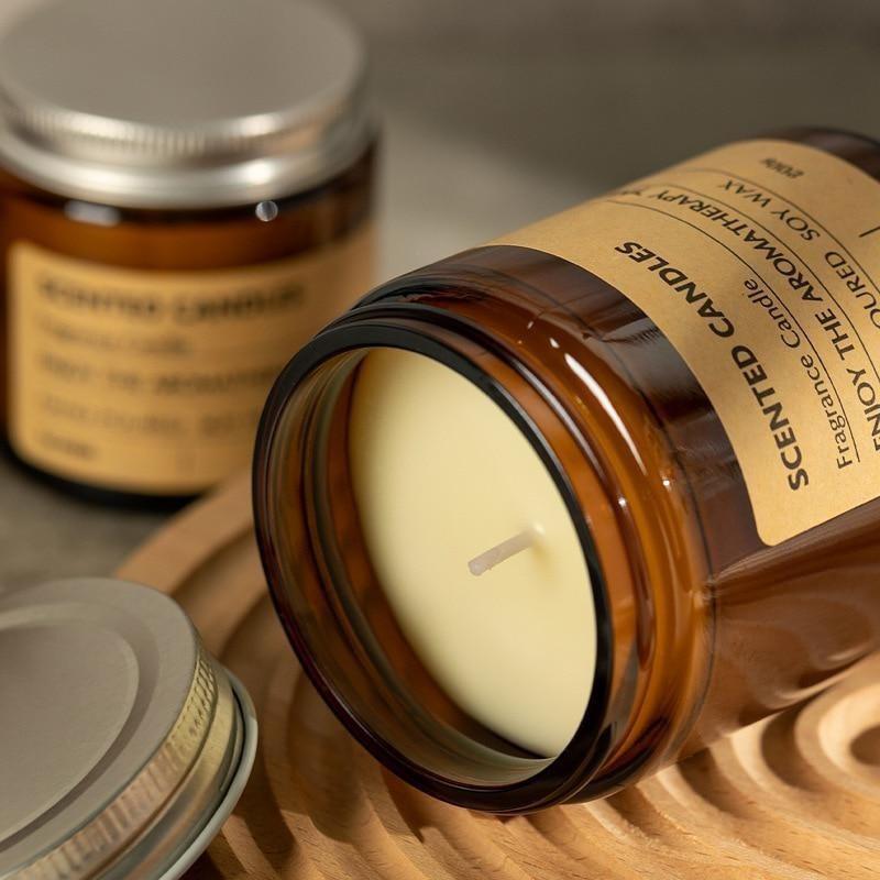 1шт ароматическая свеча DIY ручная подарочная коробка креативная ручная работа соевый воск эфирное масло бездымная ароматическая свеча украшение для дома