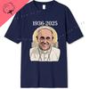 Pope Francis 19362025 T Shirt Catholic Church God Bless Pope Francis 100 Cotton Summer Graphic T Shirts Camisas Clothes