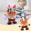 Электрическая Танцующая Корова Светящаяся Детская Танцующая Корова Игрушка со Звуками и Светом Музыкальная Корова Танцующая Игрушка для Малышей