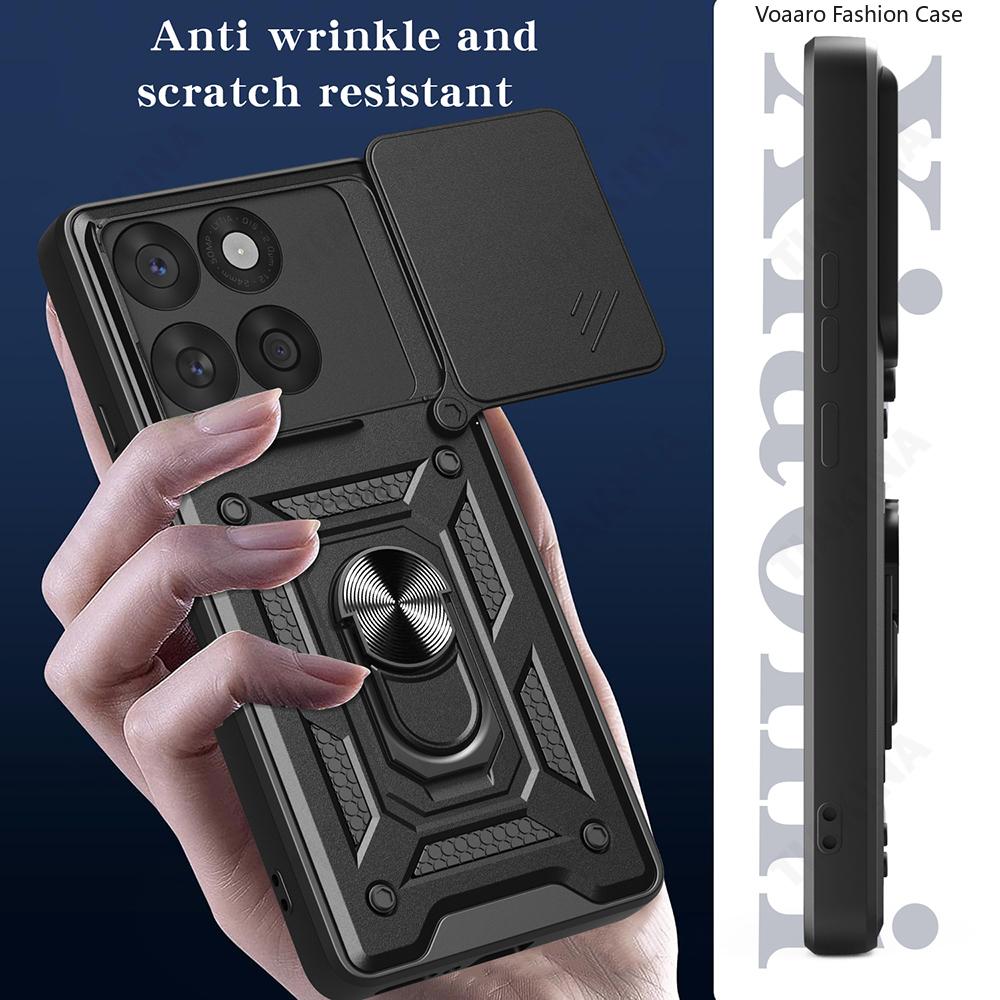Чехол-накладка Slide Lens Armor для Motorola Moto Edge 60 Fusion, чехол с магнитной вращающейся кольцевой подставкой для Motorola Edge 60 Fusion