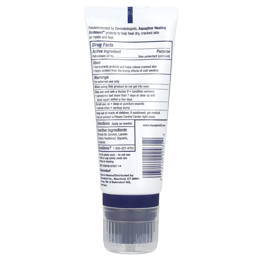 Aquaphor Advanced Therapy, лечебная мазь для пяток и стоп, 3 унции (85 г)