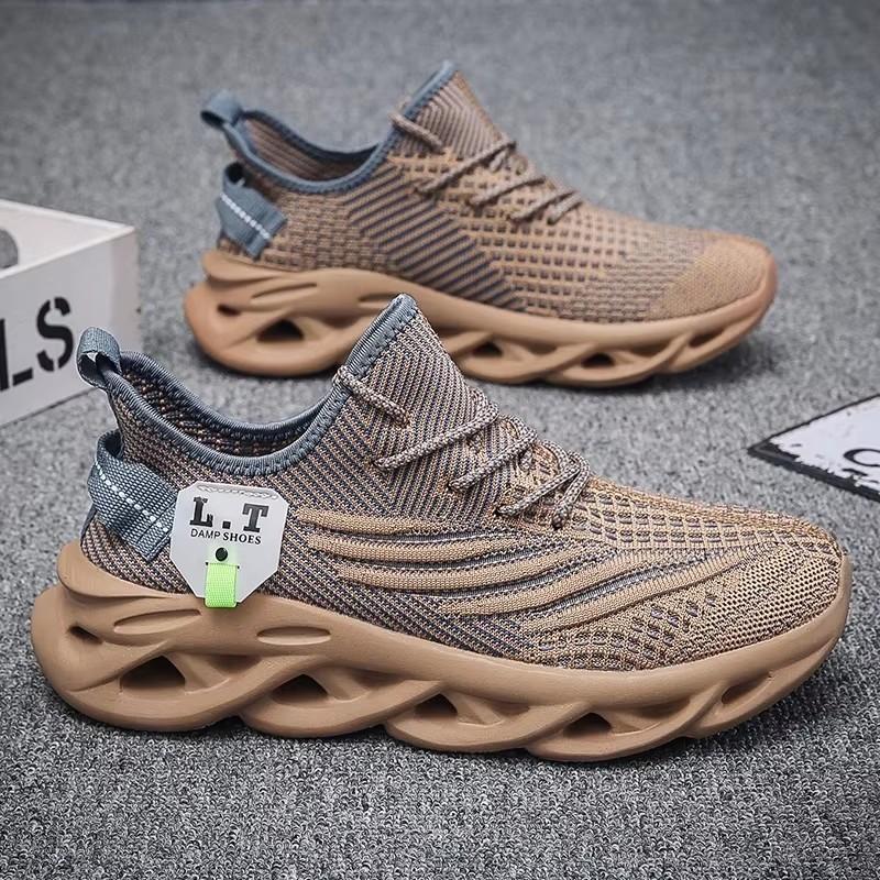 Men'S Running Shoes Fashionable Avant-Garde Mesh Anti Slip Casual Sneakers New Ultra Light Fast Drying Basketball Training Shoes