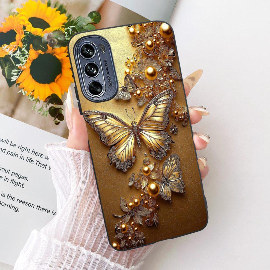 For Motorola Moto G62 5G Case Fashion Butterfly Bowknot Pattern Soft Silicone Cover For Motorola Moto G22 G32 G42 4G Phone Shell