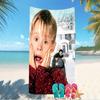 Beach Towel with Home Alone Pattern - soft,absorbent,machine washable Lightweight&Modern,swimming,Travel Essentials