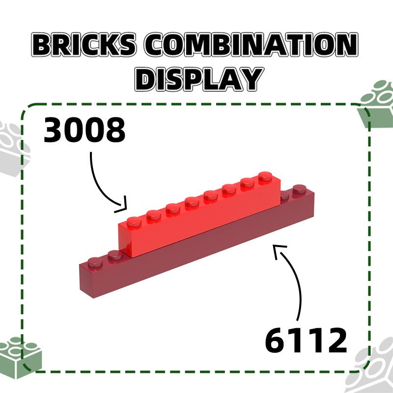 Нетоксичный 22 шт./лот 6112 1x12 Высокий 12-отверстий Строительный блок Moc Цветные Аксессуары Совместимые с Кирпичом Diy Детская игрушка Сборка Подарок