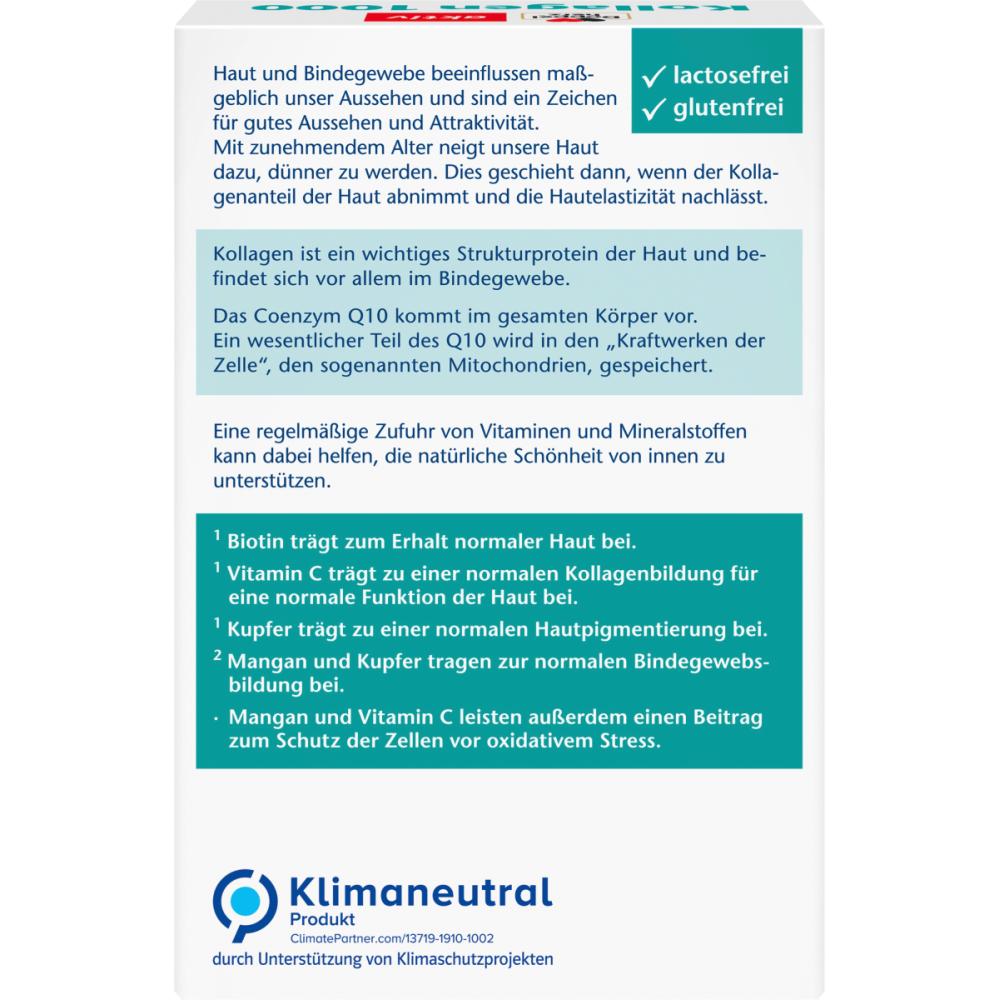 Doppelherz Коллаген 1000+Биотин+Q10 100 таблеток 136 г