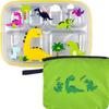 Cool Dino Plate Lunch Box Set, Plate + Lid + Bag, Mixed Colors, Popular Korean Parenting Items
