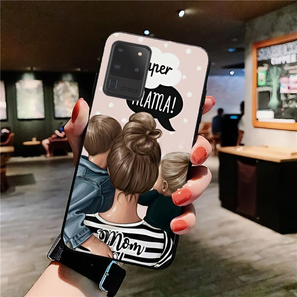 Mama baby Ультратонкий чехол для телефона из ТПУ для iPhone 6-16ProMax/SamsungS7-S24Ultra/Redmi13TPro - ударопрочный, устойчивый к царапинам, рельефный чехол для камеры