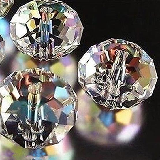 8 мм Граненый плоский стеклянный бисер, Колесико, Аксессуар для DIY украшений, Бусина для браслета, Кристальная россыпь