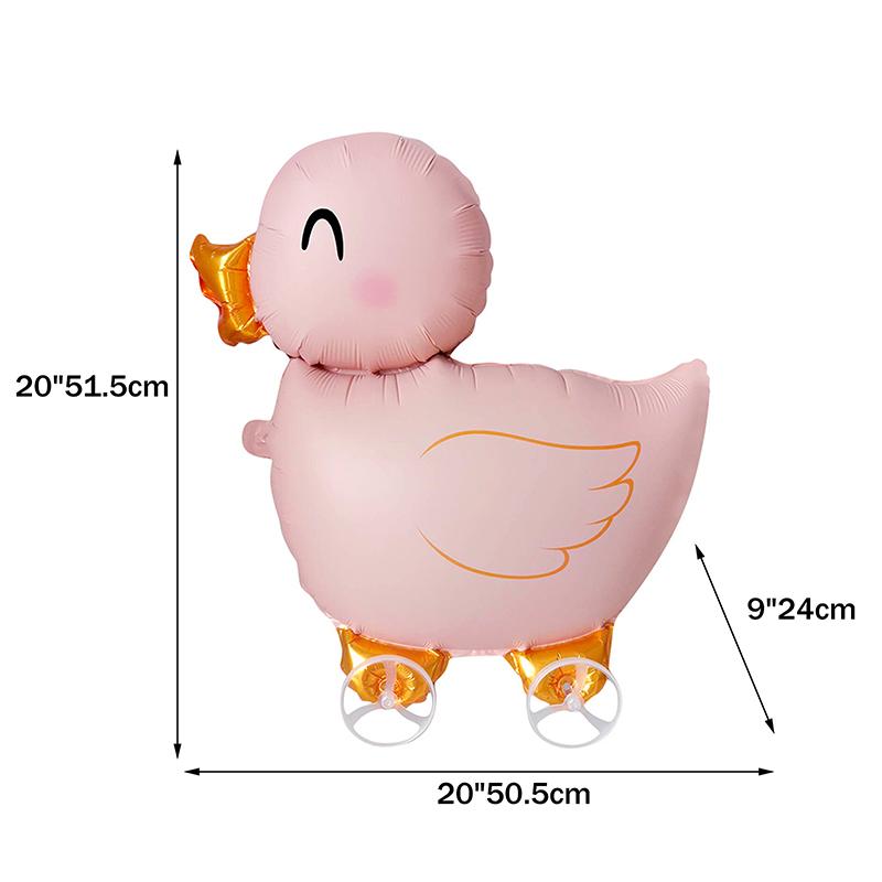 4D Мультяшные Фольгированные Шары Слон Стоячий Ходячий Шарик с Колесом для Украшения Детской Вечеринки по случаю Дня Рождения, Детского Праздника