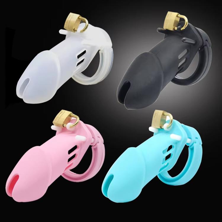 Silicone Chastity Lock for Men Sex Toys for Couples BDSM Chastity Cage