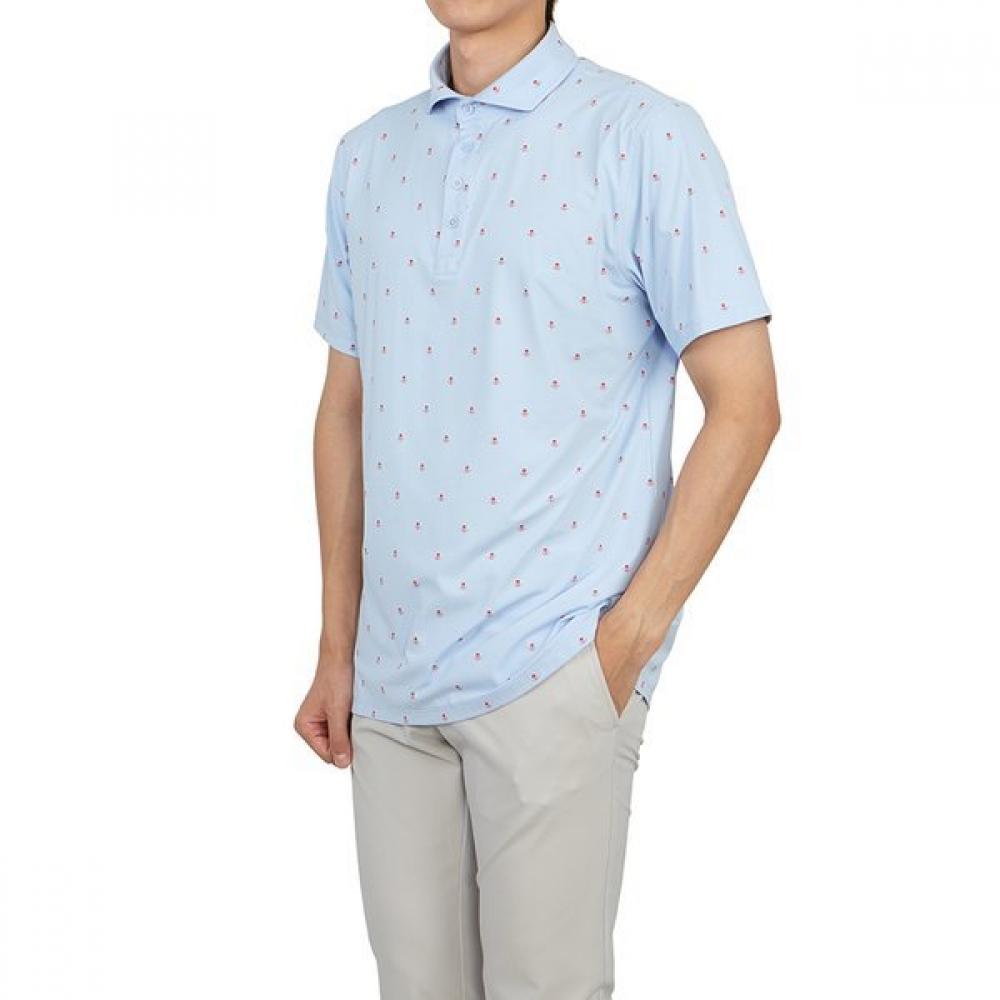 Футболка с коротким рукавом Zipore Golfwear для мужчин с воротником g4mS23k361a Sky