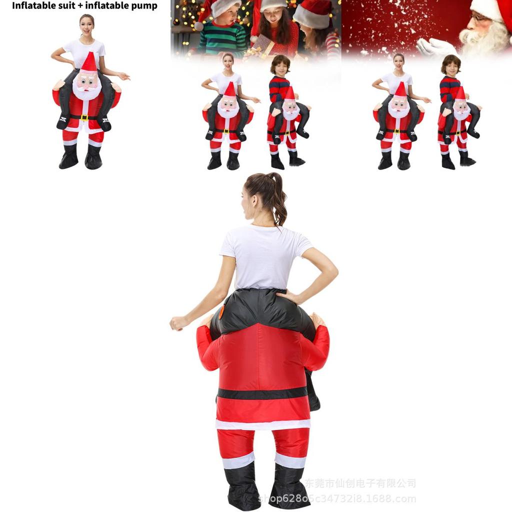 Claus Inflatable Santa Costume For Themed Party Stage Performance Fashion Gift